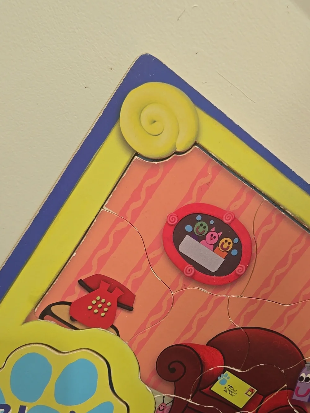 Vintage 1998 Blues Clues Wooden Puzzle